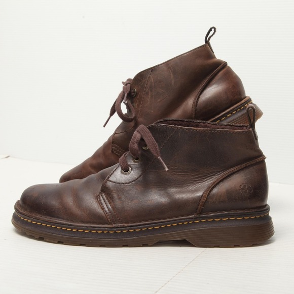 Dr. Martens Other - Dr. Martens Reed Boots Mens Size 13 Brown Leather Lace Up Chukka